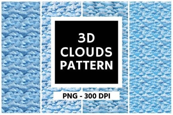 Elevate Your Visuals with the Ethereal Beauty of 3D Clouds Pattern Background 02