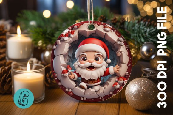 Evaluating the 3D Santa Break Through Ornament 21 for DIY Holiday Crafting