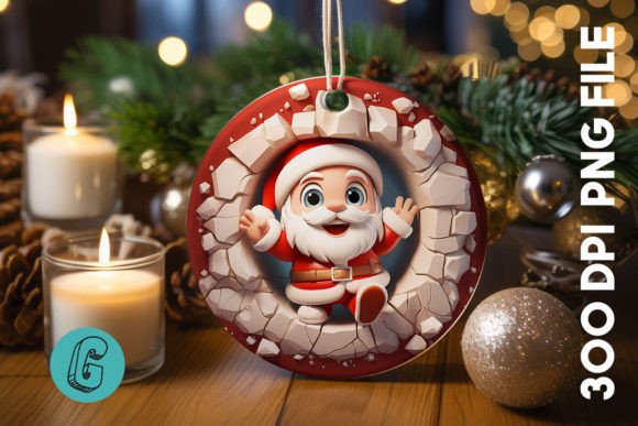 Evaluating the 3D Santa Break Through Ornament 36 for Your Holiday Craft Projects