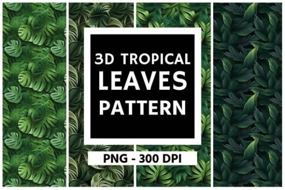 Free 3D Tropical Leaves Pattern 03: A Guide to Lush Digital Design
