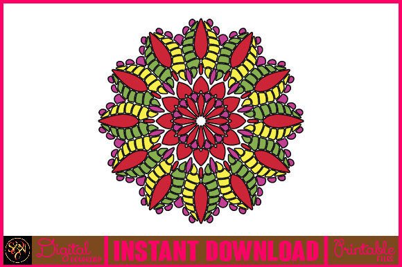 Mandala 3D Layered SVG Cut File-110