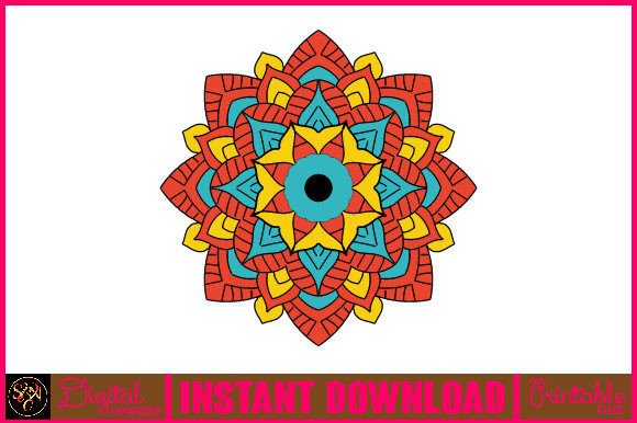 Mandala 3D Layered SVG Cut File-112
