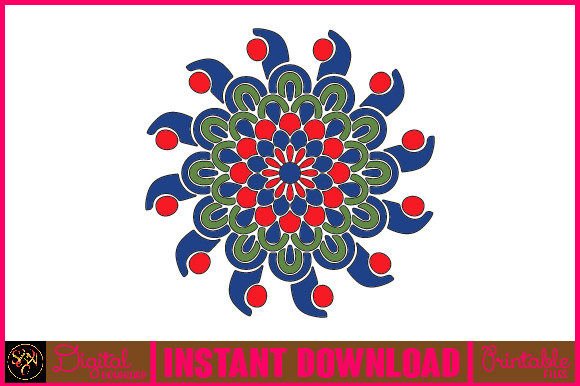 Mandala 3D Layered SVG Cut File-141