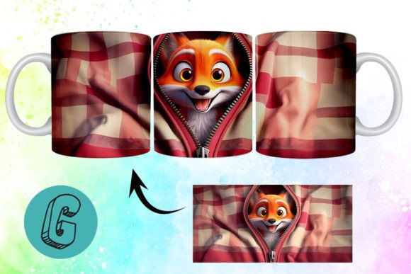 Transforming Digital Art into Physical Keepsakes: A Deep Dive into the Valentine Cute Fox 3D Mug Wrap 03