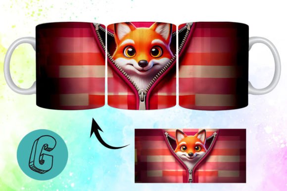 Valentine Cute Fox 3D Mug Wrap 08 Evaluation